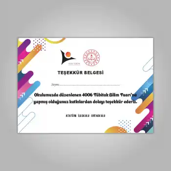 Teşekkür Belgesi 03