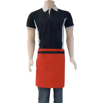 Yarım Cepsiz Önlük Kırmızı