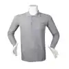 Polo Yaka İki İplik STR Sweatshirt Gri XL