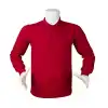 Polo Yaka İki İplik STR Sweatshirt Kırmızı M