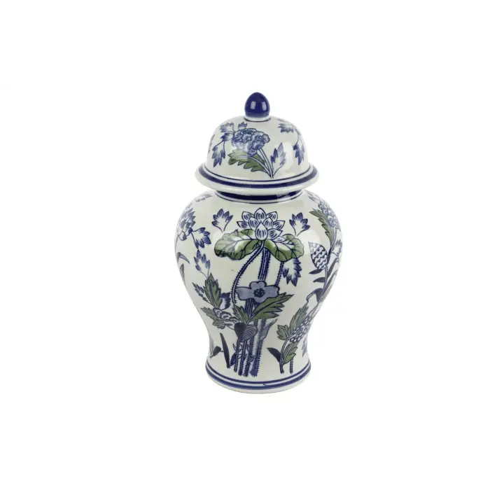 Mikasa Moor Blue Blanc Kapaklı Küp 18x32cm