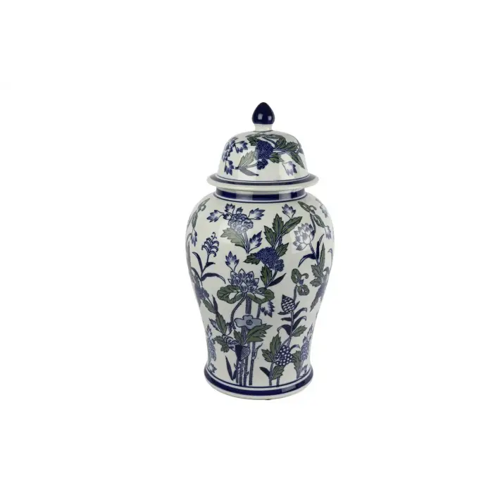 Mikasa Moor Blue Blanc Kapaklı Küp 26x46cm
