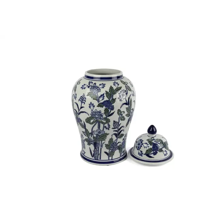 Mikasa Moor Blue Blanc Kapaklı Küp 26x46cm