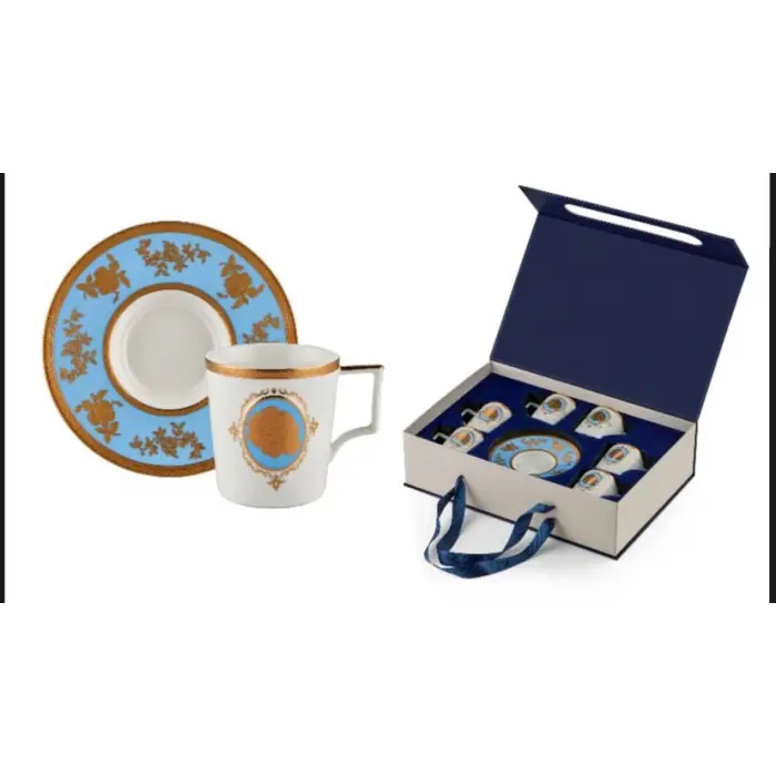 Rivadossi Stempa Venice Blue 6lı Fincan Seti