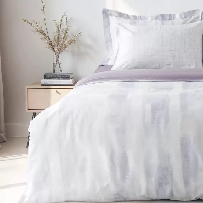 Ecocotton Lumia Tek Kişilik Nevresim Takımı Pamuk Saten 210 TC Lila