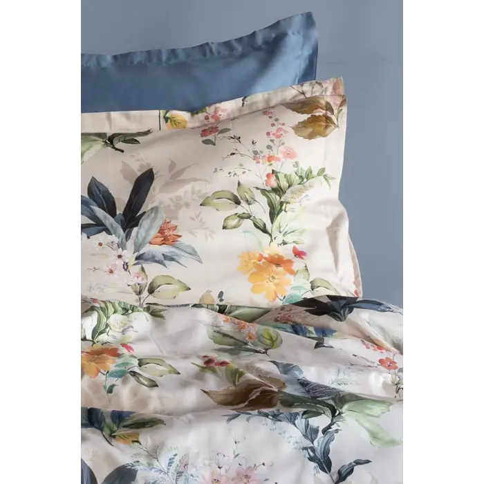 İssimo Claude Dijital Pamuk Saten Çift Kişilik Nevresim Takımı