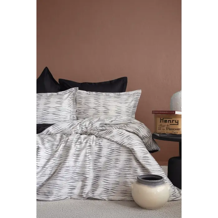 İssimo Galaxy Dijital Pamuk Saten Çift Kişilik Nevresim Takımı