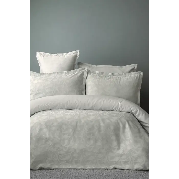 İssimo Minty Tencel Pamuk İpliği Boyalı Jakarlı Çift Kişilik Nevresim Takımı