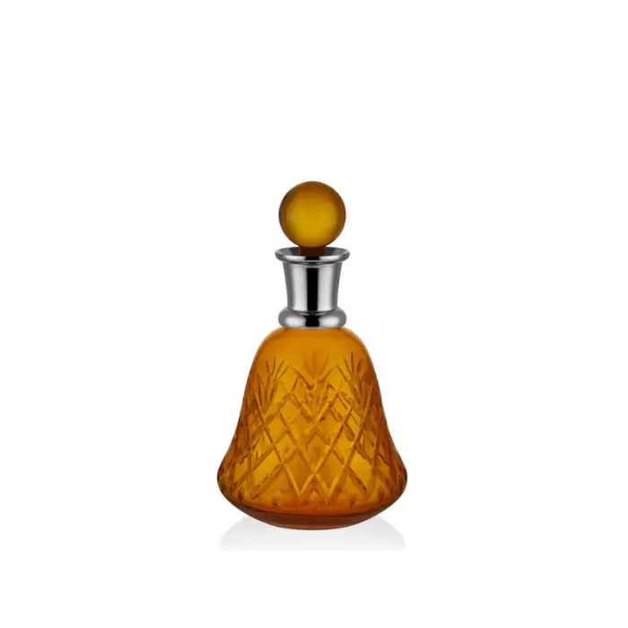 Lamedore Bell Shape Orange Color Bottle Turuncu Şişe 13x25 Cm