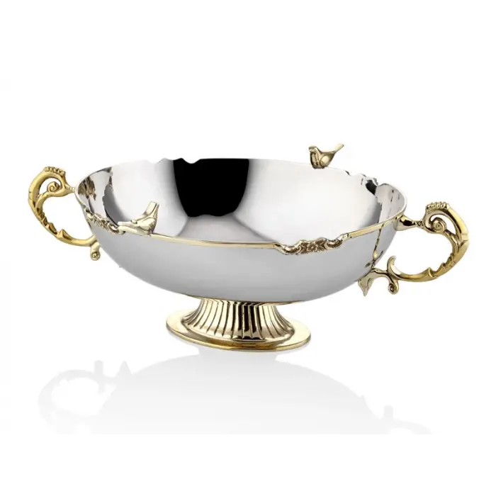 Lamedore Black Pearl Sade Kulplu Dekoratif Kase 39X24X15 cm