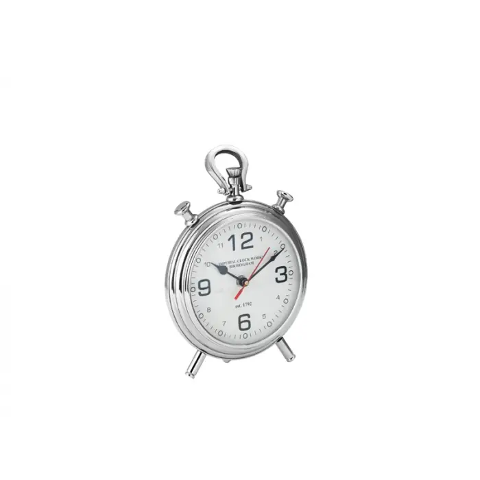 Lamedore Nıckel  Masa Saati  Small 6X19X27 Cm