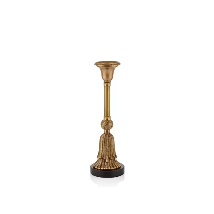 Lamedore Paradıso Pirinç Şamdan Küçük 9x30 Cm