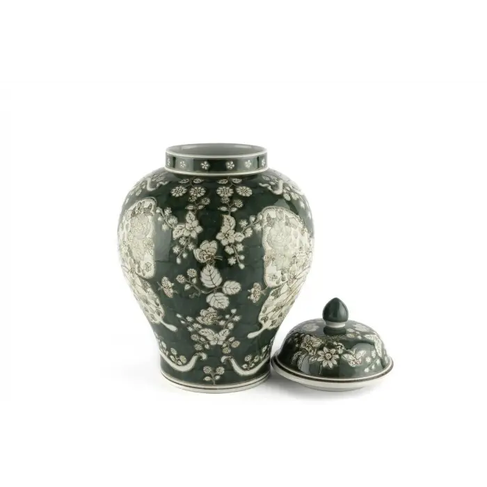 Mikasa Moor Yeşil Beyaz Kelebekli Küp 28x43cm