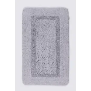 Ecocotton Siena Banyo Paspası Gri 70x120 Cm