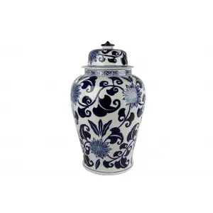 Mikasa Moor Blue Blanc Kapaklı Küp 38x60cm