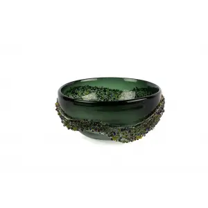 Mikasa Moor Zümrüt Yeşili Renkli Kabartmalı Meyvelik 25x12cm