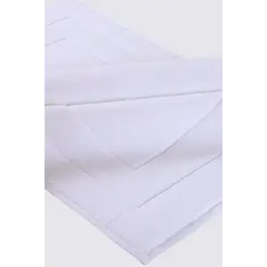 Ecocotton Elena Banyo Paspası Beyaz 50x80 Cm