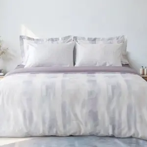 Ecocotton Lumia Lumia Çift Kişilik Nevresim Takımı Pamuk Saten 210 TC Lila