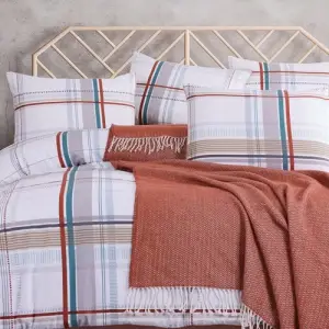 İdaş Harmony Çift Kişilik Battaniyeli Nevresim Takımı kiremit