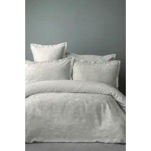 İssimo Minty Tencel Pamuk İpliği Boyalı Jakarlı Çift Kişilik Nevresim Takımı