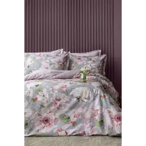 İssimo Vanie Tencel Pamuk Dijital Saten Çift Kişilik Nevresim Takımı