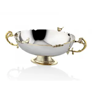 Lamedore Black Pearl Sade Kulplu Dekoratif Kase 39X24X15 cm