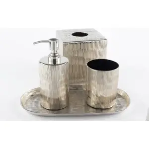 Mikasa Moor Cali Gümüş Tepsili Banyo Seti 30x15x20 cm