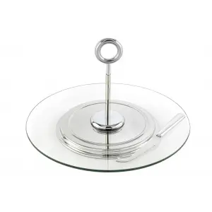 Mikasa Moor Cam Peynir Sevis Tabağı Seti 31x20cm