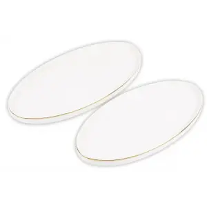 Mikasa Moor Gold Modern 2 li Kayık Tabak 31*16 cm -36*18 cm