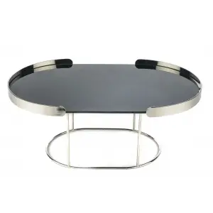 Mikasa Moor Gümüş Gri Camlı Dekor Stand 40x25x16cm