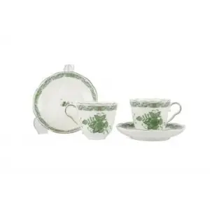 Mikasa moor jardin de vert yeşil 2li kahve fincan seti100ml