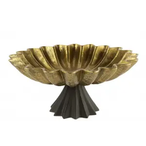 Mikasa Moor Liny Gold Ayaklı Dekor Kase 40x18cm