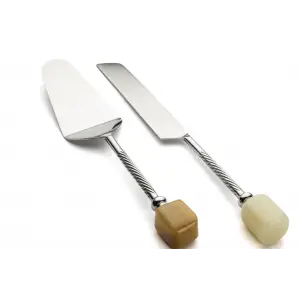 Mikasa Moor Rayn Gümüş 2li Kek Servis Seti