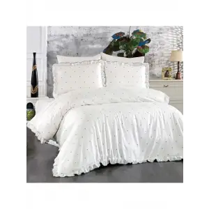 Nazik Home Amore Çift Kişilik Nevresim Takımı Yeşil