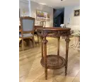 Anlar Home Hasırlı Oymalı Yan Sehpa 50x50x70 Cm
