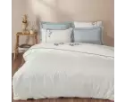 Ecocotton Derin Çift Kişilik Nevresim Takımı Organik Pamuk Saten Krem