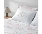 Ecocotton Lavena Çift Kişilik Nevresim Takımı Pamuk Saten 210 TC Krem-Pembe