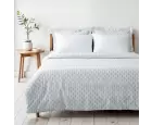 Ecocotton Tria Çift Kişilik Nevresim Takımı Pamuk Saten 210 TC Gri