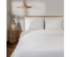 Ecocotton Paye Çift Kişilik Nevresim Takımı Organik Pamuk Perkal Nakışlı Dantelli Krem