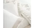 Ecocotton Ayliz Çift Kişilik Nevresim Takımı Organik Pamuk Saten Krem