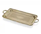 Lamedore black Pearl Sade Uzun Gold Tepsi 59x31x5 Cm