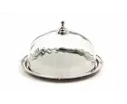 Lamedore optik cam nıkel oval kek standı 25.5x31x18.5 cm