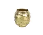 Mikasa Moor Shiny Gold Spiral Metal Vazo 24x25cm