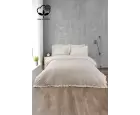 Nazik Home Celine İşlemeli Pamuk Saten Çift Kişilik 6 Parça Nevresim Takımı
