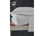 Nazik Home Nill İşlemeli Pamuk Saten Çift Kişilik 6 Parça Nevresim Takımı