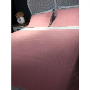 Rüya Pike Odamoda Pembe Pamuk Yatak Örtüsü 250x260