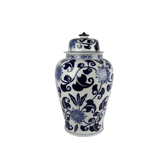 Mikasa Moor Blue Blanc Kapaklı Küp 38x60cm