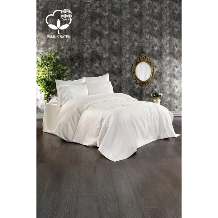 Nazik Home Hanedan Çift Kişilik 9 Parça Nevresim + Pike Set