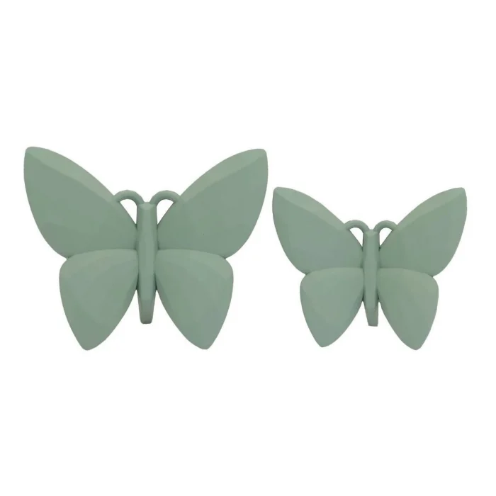 Aydınev 2li Set Kelebek Dekor 7x13 cm Yeşil