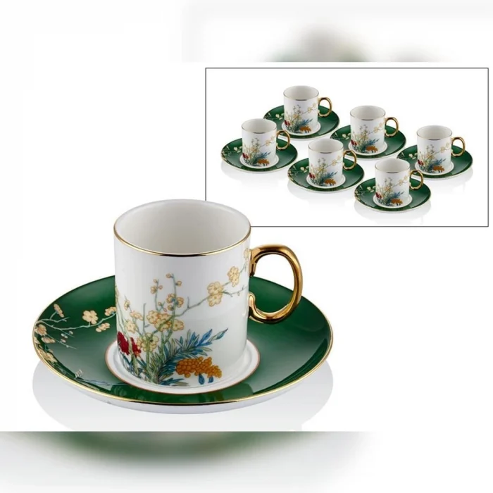 Lamedore Blossoms 6lı Kahve Fincan Seti